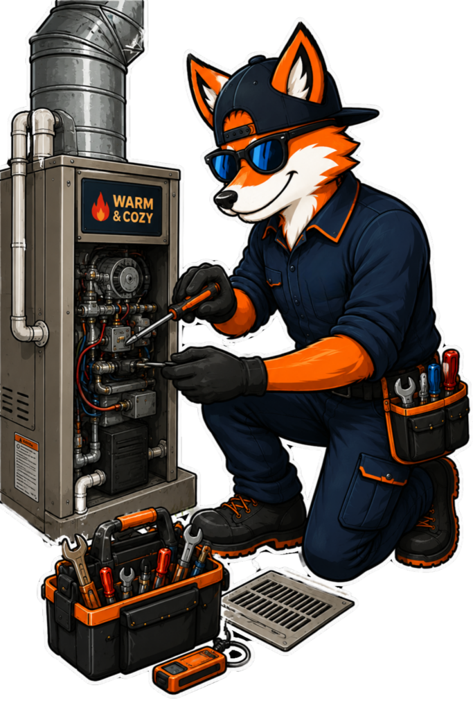 Professional furnace repair and installation by Cool Fox Heating.